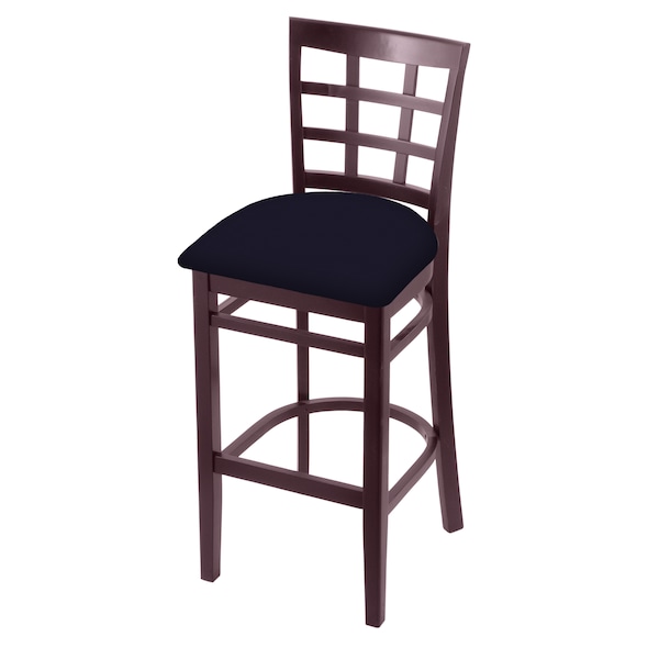25" Counter Stool, Dark Cherry Finish, Canter Twilight Seat